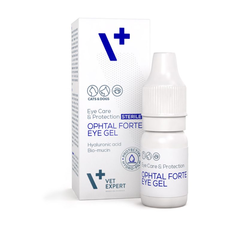 VET EXPERT OPHTAL FORTE EYE GEL Gelartige, sterile Augentropfen für Hunde und Katzen – 7 ml