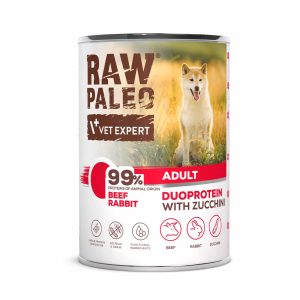 Raw Paleo Adult Rind mit Kaninchen und Zucchin