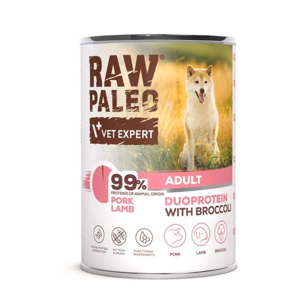 Raw Paleo Adult Schwein, Lamm und Brokkoli