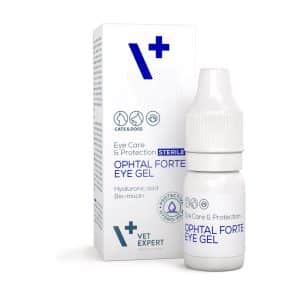 VET EXPERT OPHTAL FORTE EYE GEL Gelartige, sterile Augentropfen für Hunde und Katzen – 7 ml