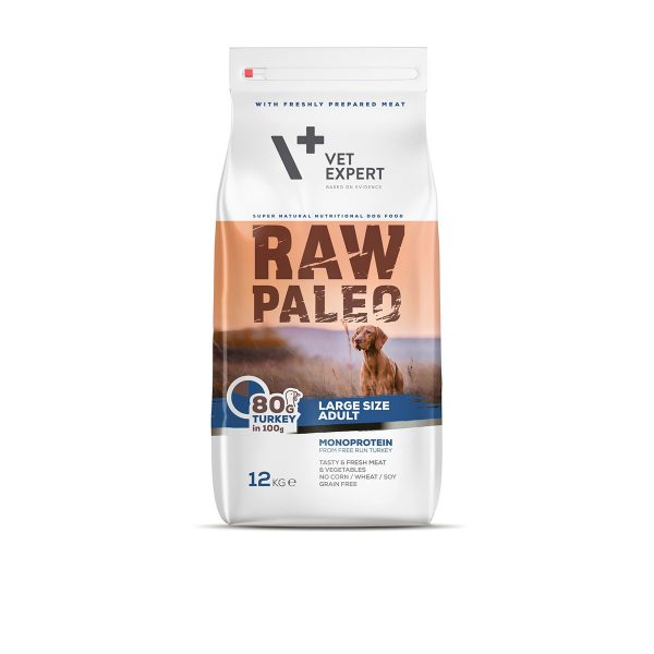 VetExpert Raw Paleo Adult Large Breed 12kg Premium getreidefreies Hundefutter, Alleinfuttermittel, Trockenfutter, Nassfutter, Hundebedarf, Hundenahrung, Hundeernährung